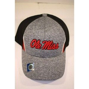 NCAA Ole Miss Rebels Hat Cap NWT Headwear Grey, Blue & Red - Mississippi